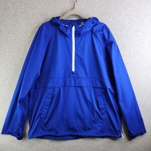 Michael Kors Jacket Mens XL Blue Half Zip Windbreaker Golf Hiking Rain Hooded